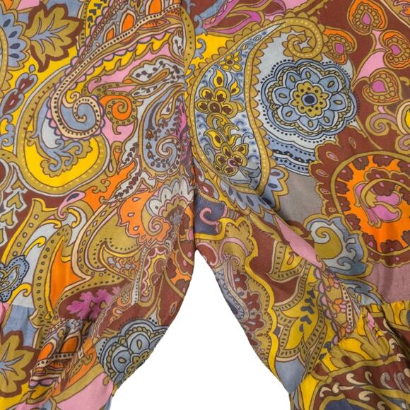 Johnny Was Palazzo Pant Sandalwood Viola Boho Hippie Wide Leg Flare - Picture 12 of 12